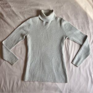 Cream Kim Rogers Turtleneck Sweater - Size Medium